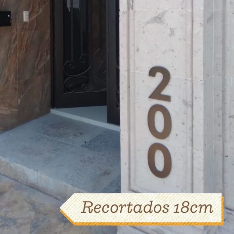 Números Recortados 18cm Chocolate