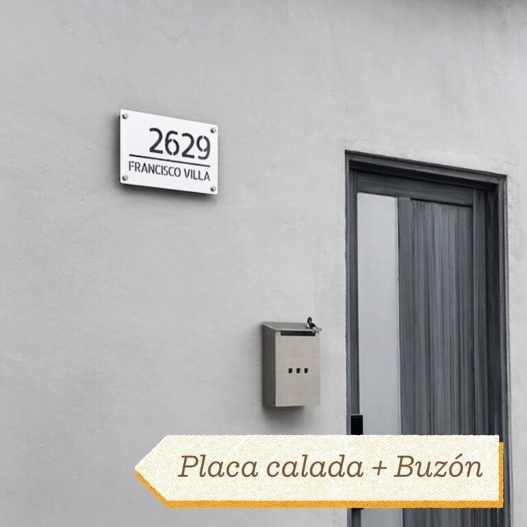 Placa Calada y Buzón