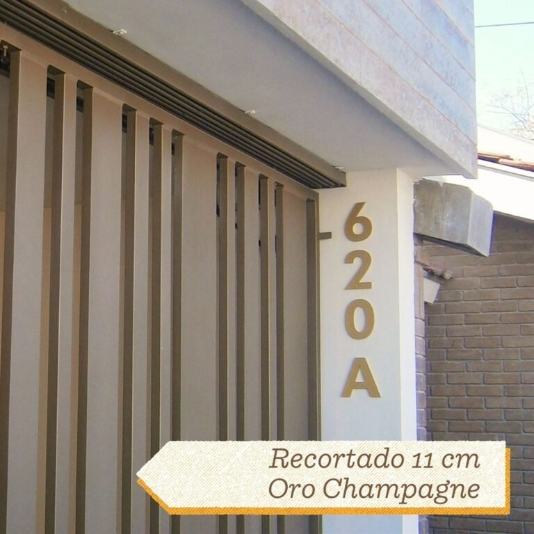 Números Recortados 11cm Oro Champagne